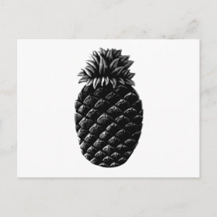 Carte Postale Accueil Ananas Noir Le MUSÉE Zazzle Cadeau