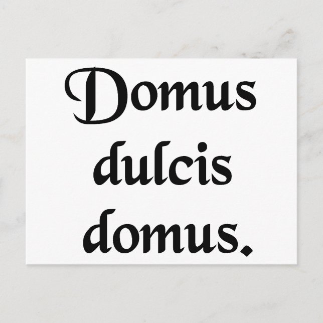 Carte Postale Accueil douce maison. (Devant)