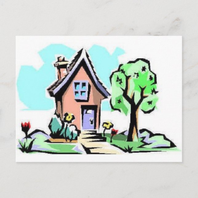 Carte Postale Accueil, douce maison (Devant)