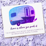 Carte Postale ACCUEIL EST L'ENDROIT OÙ VOUS LE PARK Nouvelle Adr<br><div class="desc">Chez vous,  c'est là que vous le garez ! Utilisez cette carte personnalisée pour informer les gens de votre nouvelle adresse lorsque vous déménagez. Customisez avec vos détails. Ajoutez également du texte à l'arrière. Jetez un oeil à mon magasin pour plus !</div>