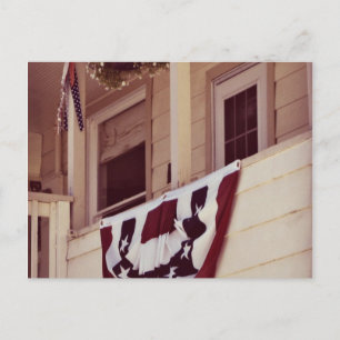 Carte Postale Accueil et Merci - Porche avant patriotique