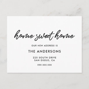 Carte Postale Accueil home sweet home Moderne faire-part