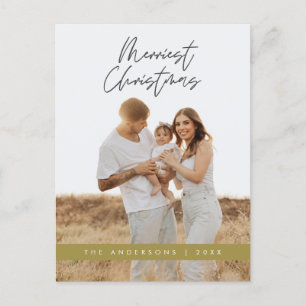 Carte Postale Accueil moderne, Joyeux Noël Photo de famille