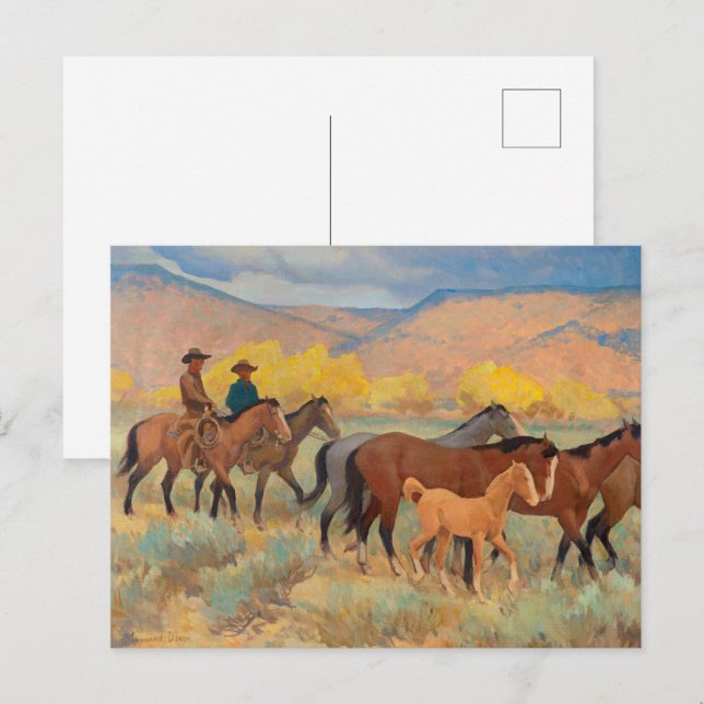 Carte Postale Accueil par Maynard Dixon (Devant / Derrière)