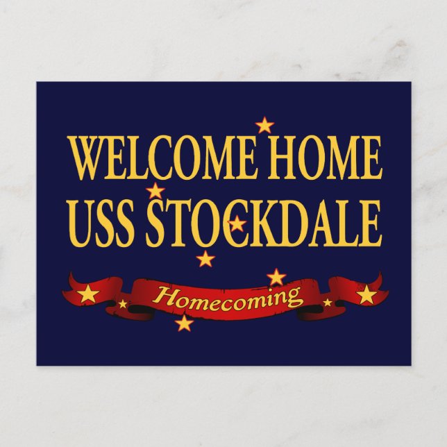 Carte Postale Accueil USS Stockdale (Devant)