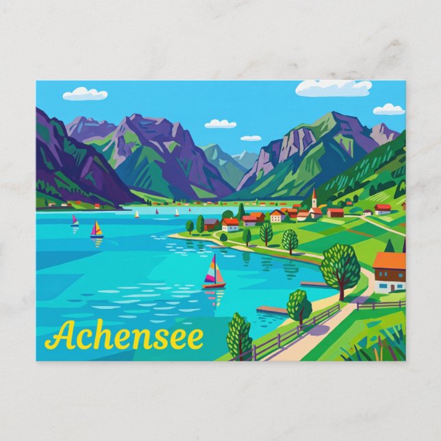 Carte Postale Achensee Autriche (Devant)