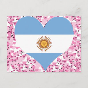 Carte Postale Acheter Argentine Drapeau