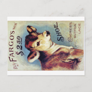 Carte Postale Acheter Fargo's New $2.50 chaussure