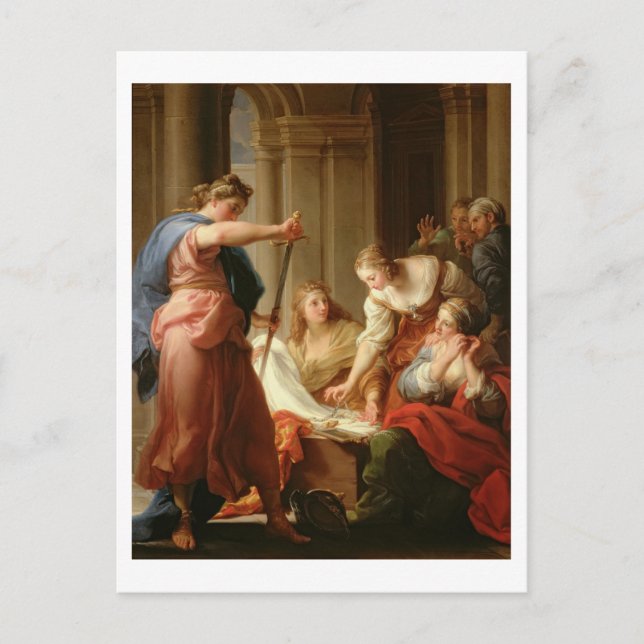 Carte Postale Achille à la Cour du roi Lycomedes avec son D (Devant)