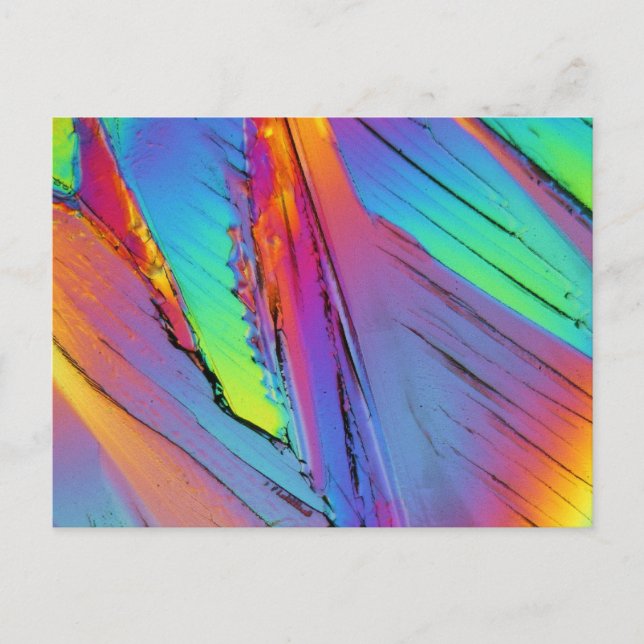 Carte Postale Acide citrique au microscope (Devant)