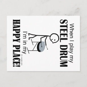 Carte Postale Acier Drum Happy Place