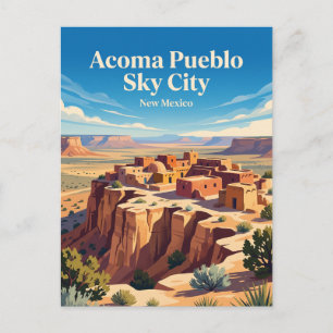 Carte Postale Acoma Pueblo Sky City Nouveau-Mexique