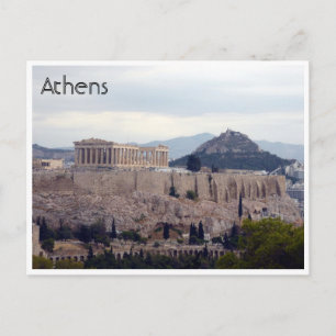Carte Postale Acopolis hill athens