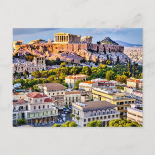 Carte Postale Acropole Athènes, Grèce