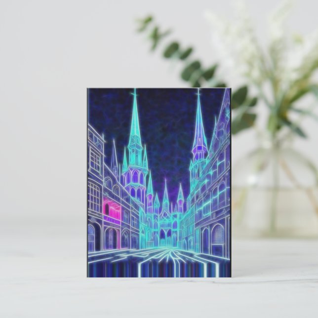 Carte Postale Acropole cintrante (Debout devant)