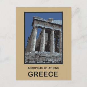 Carte Postale Acropole d'Athènes Grèce