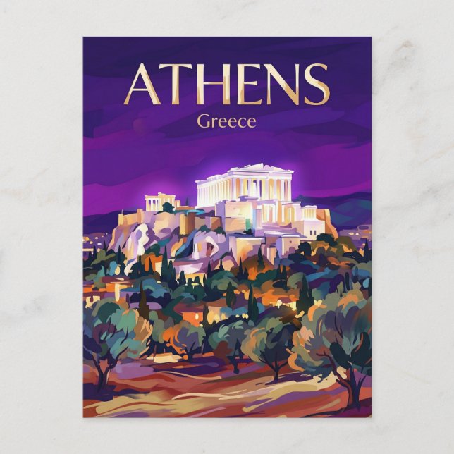 Carte Postale Acropole Grèce (Devant)