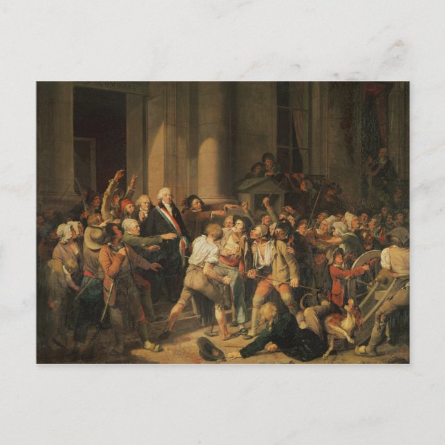 Carte Postale Acte de courage de Monsieur Defontenay (Devant)