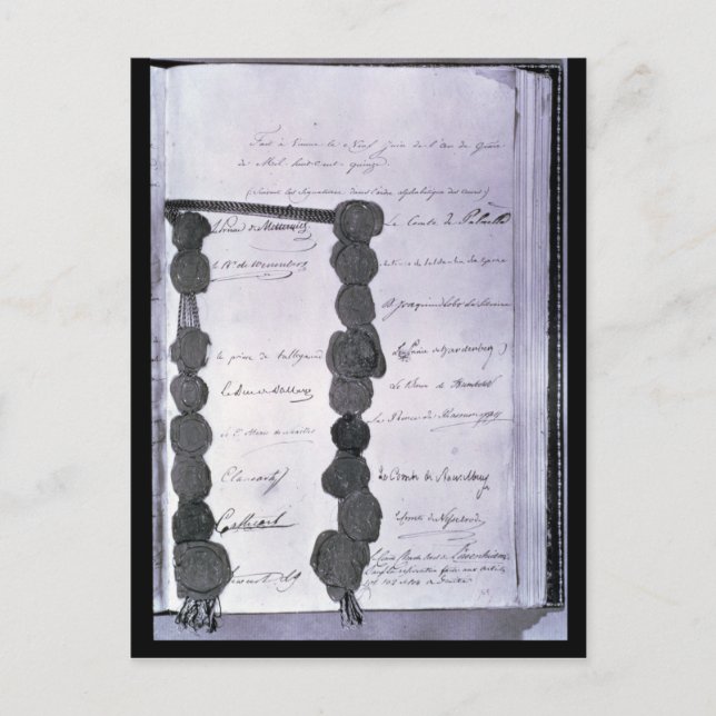 Carte Postale Acte final" établi au Congrès de (Devant)