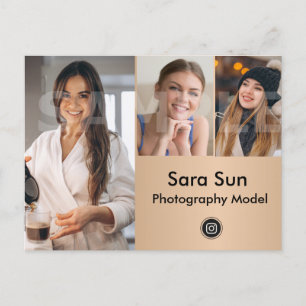 Carte Postale Acteur de capture d'écran à 2 côtés et modèle