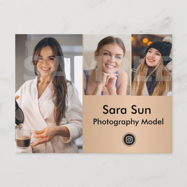 Carte Postale Acteur de capture d'écran à 2 côtés et modèle (Devant)