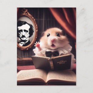Carte Postale Acteur de poe de hamster adorable