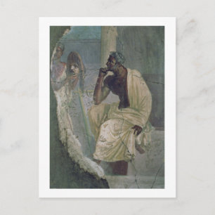 Carte Postale Acteur et Masque, de la Maison du Poète Tragique,