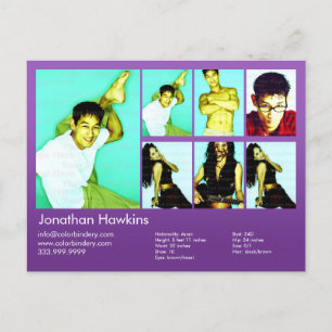 Carte Postale Acteur et modèle Violet Capture d'écran