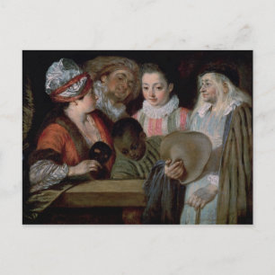 Carte Postale Acteurs du Théâtre Français, c.1714-15