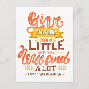 Carte Postale Action de grâce