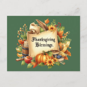 Carte postale Action de grâce