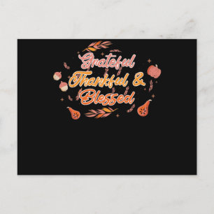 Carte Postale Action de grâce remerciant bénédiction Thanksgivin