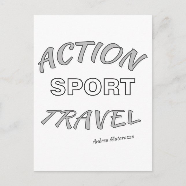 Carte Postale Action Sport Travel (Devant)