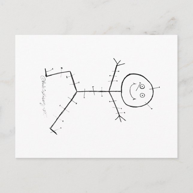 Carte Postale Acupuncture collant (Devant)