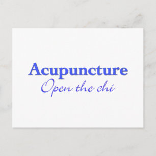 Carte Postale Acupuncture - Ouvrez le chi