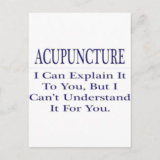 Carte Postale Acupuncturiste plaisanter .. Expliquer ne pas comp