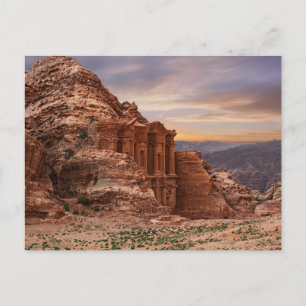 Carte Postale Ad Deir, Petra, Jordan Ancienne Rock Building