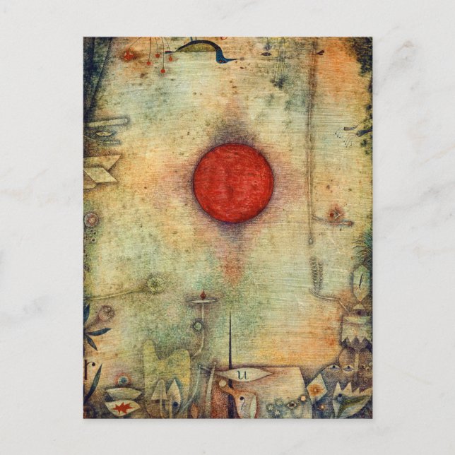 Carte Postale Ad marginem - Paul Klee - peinture artistique abst (Devant)