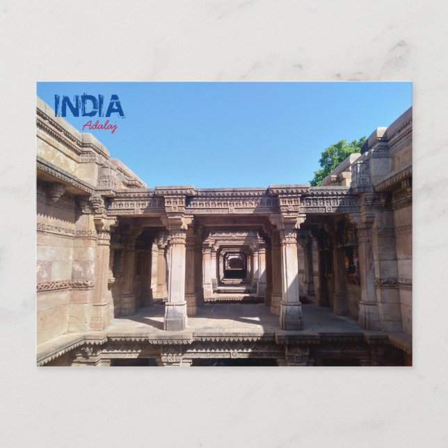 Carte postale - Adalaj - Inde (Devant)