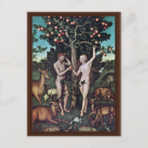 Carte Postale Adam Et Eve De Cranach D. A. Lucas (Meilleure qual