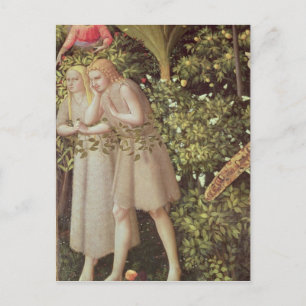 Carte Postale Adam et Eve expulsés du Paradis