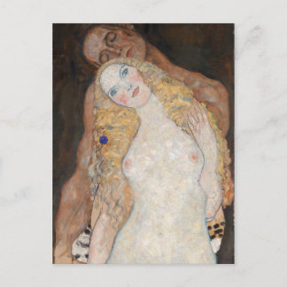 Carte Postale Adam et Eve par Gustav Klimt