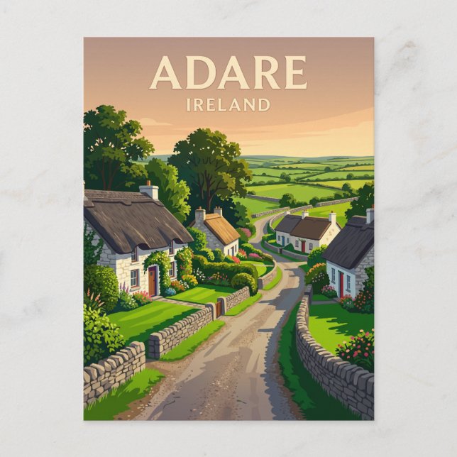 Carte Postale Adare Irlande (Devant)