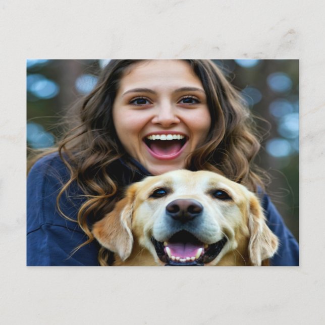 Carte Postale Add Labrador Retriever Photo Personalize (Devant)