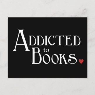 Carte Postale Addicité aux livres