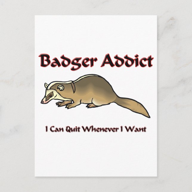Carte Postale Addict Badger (Devant)