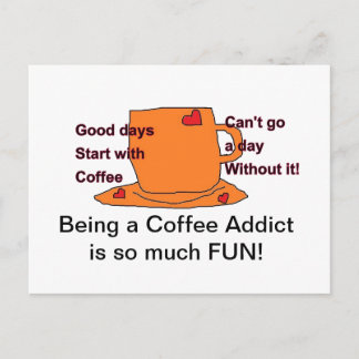 Carte postale Addict Café