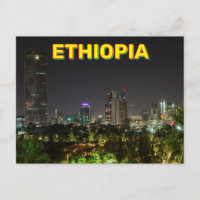 Addis-Abeba, Éthiopie En Nuit