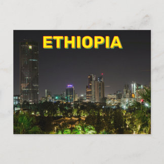 Carte Postale Addis-Abeba, Éthiopie En Nuit