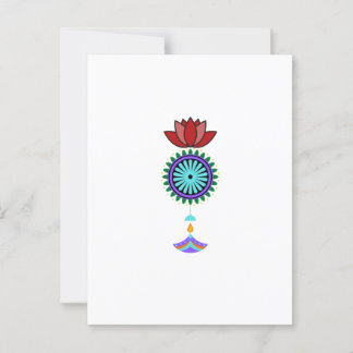 Carte Postale Adeptes spirituels à fleurs de lotus